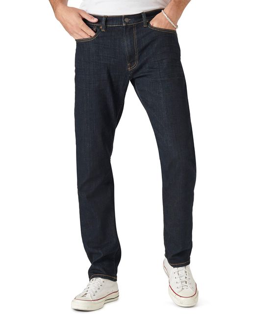 Lucky Brand Blue S 121 Slim Straight Coolmax Stretch Jeans for men