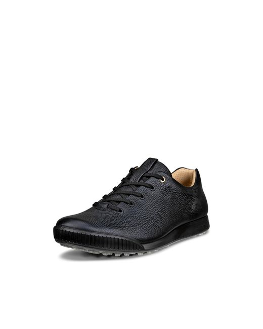 Ecco Black Street Retro Hybrid Waterproof Golf Shoe for men