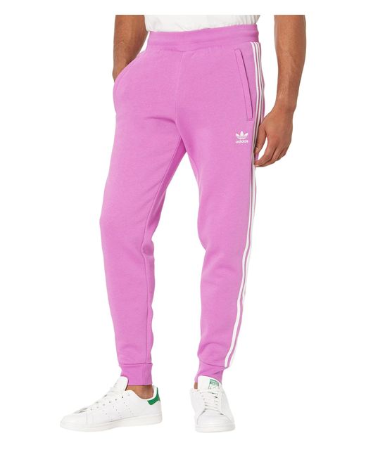 Adidas Originals Pink Big Tall 3-stripes Pants for men