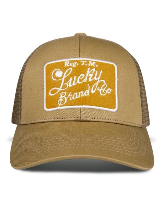 Lucky Brand Metallic Trucker Mesh-back Cap With Adjustable Snapback For And
