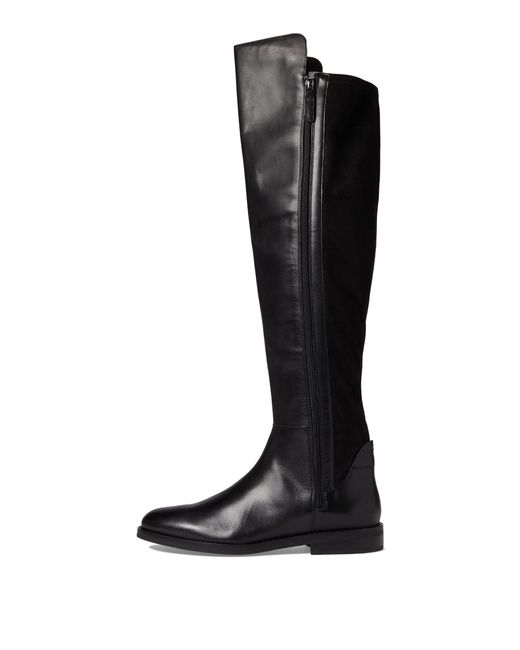 Cole Haan Leather Chase Tall Knee Boot in Black Leather (Black) | Lyst