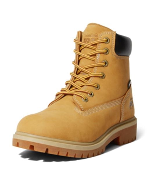 Timberland Natural Pro Direct Attach 6" Soft Toe Waterproof Industrial Boot
