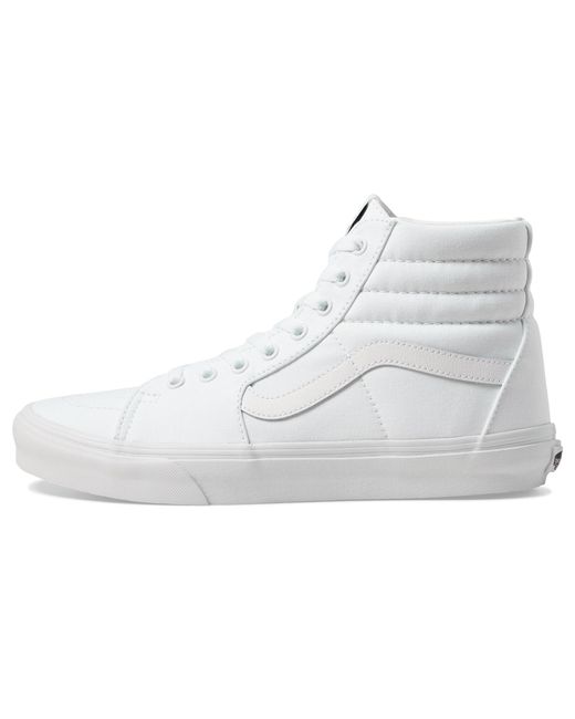 Vans White Sk8-hi Wide Sneaker