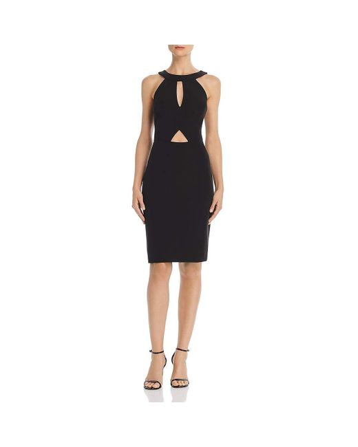 Laundry by Shelli Segal Black Double Cut Out Cocktail Dress