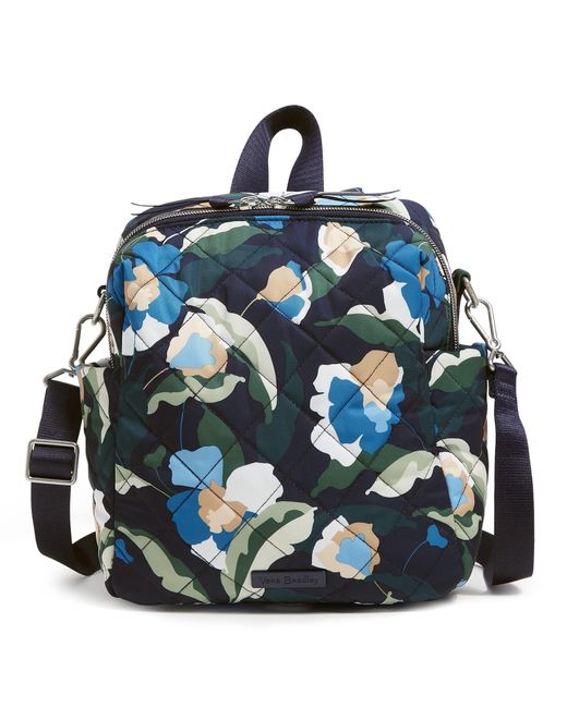 Vera Bradley Performance Twill Convertible Small Backpack in Blue Lyst