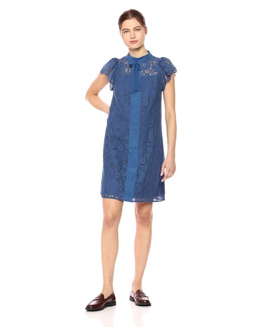 nanette lepore lace shirt dress
