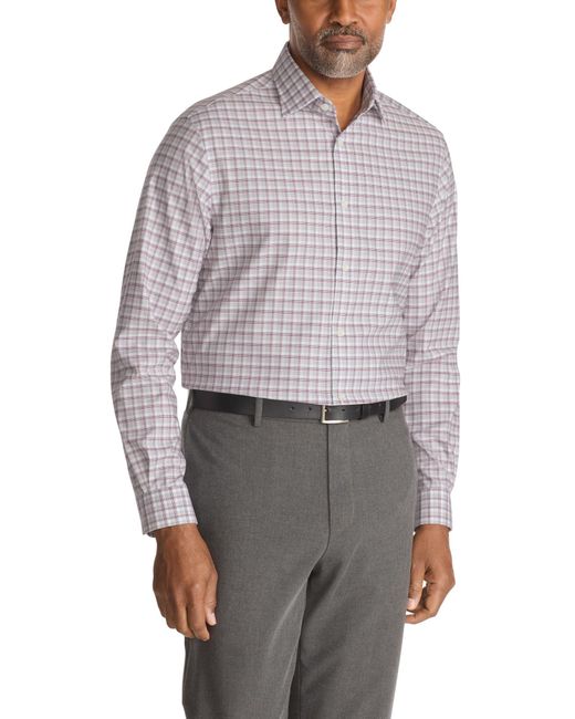 Michael Kors Gray Dress Shirt Ultra Wrinkle Free Stretch Regular Fit for men