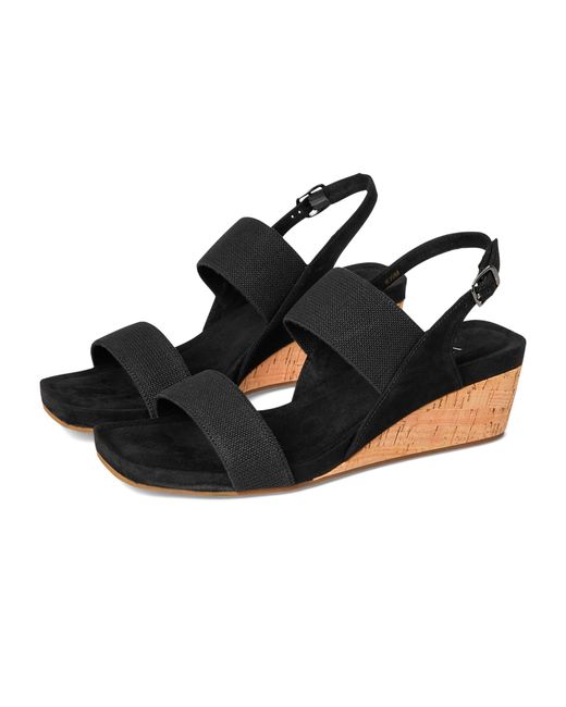 Vaneli Black Catlee Wedge Sandal