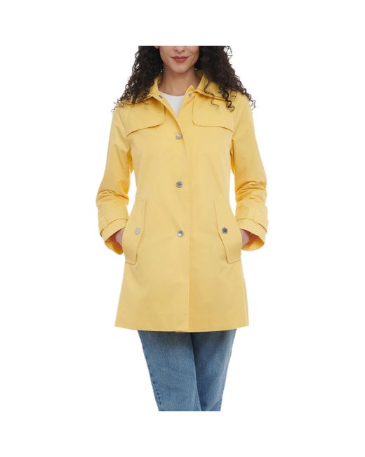 London Fog Yellow Double Collar Raincoat