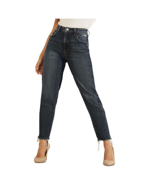 Guess Blue Eco Slim Mom Jeans