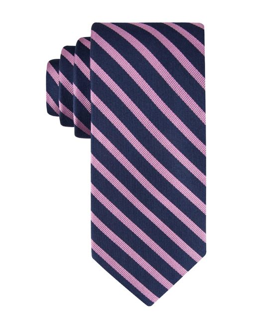 Tommy Hilfiger Blue S Core And Exotic Stripe Tie for men