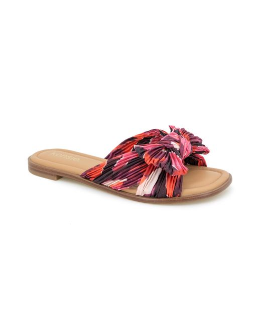 Kensie Red Renata 2 Slide Sandal