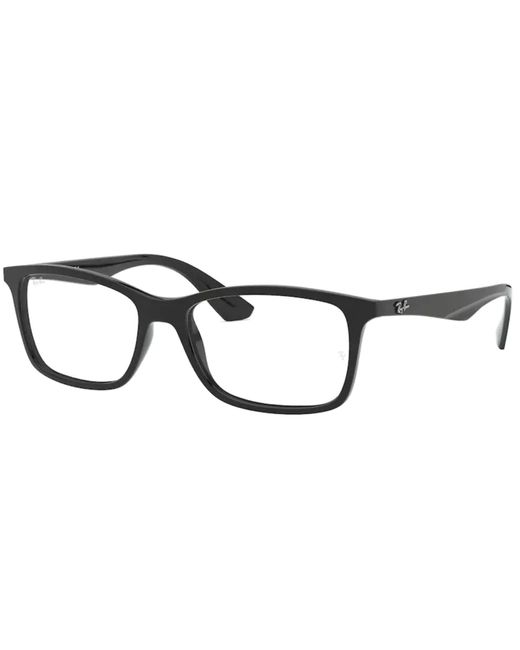Ray-Ban Black Rx7047 Rectangular Prescription Eyeglass Frames