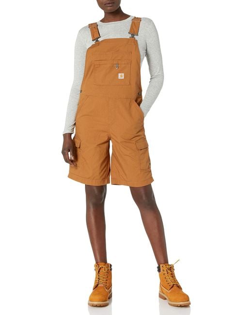 Carhartt Force Cargo Shortall in Brown 