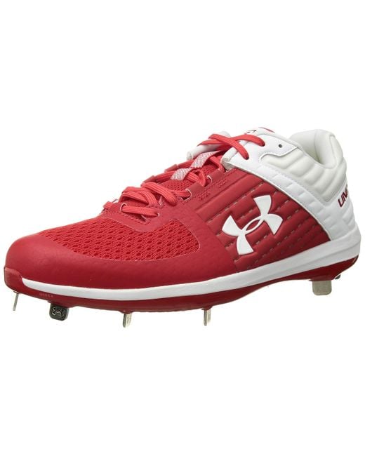 Under Armour Red Yard Low St Baseball Shoe for men