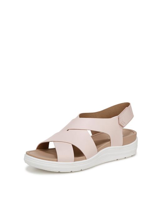 Dr. Scholls Natural Dr. Scholl's Time Off Sea Sandal Blush Pink Smooth 6.5 M