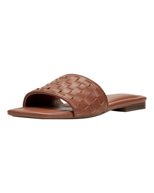 Marc Fisher Brown Lecee Flat Sandal
