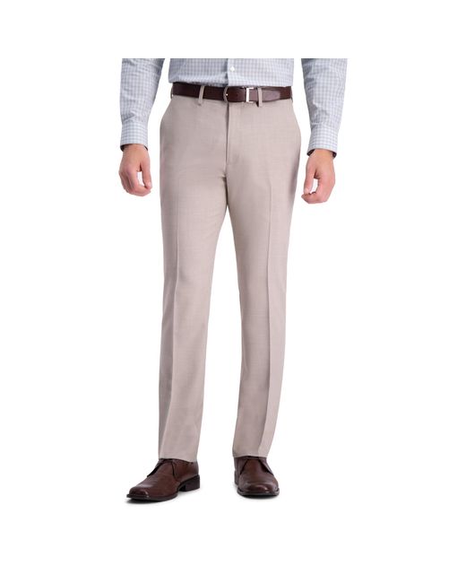 Kenneth Cole Gray Reaction Stretch Weave Slim Fit Dress Pant for men
