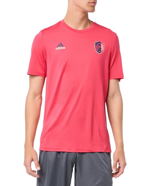 Adidas Red St. Louis City Sc Local Stoic Short Sleeve Pre-game T-shirt for men