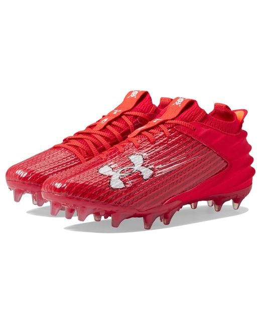 red molded cleats