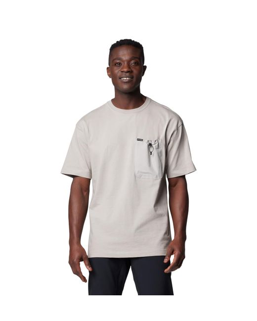 Columbia White Landroamer Pocket T-shirt for men