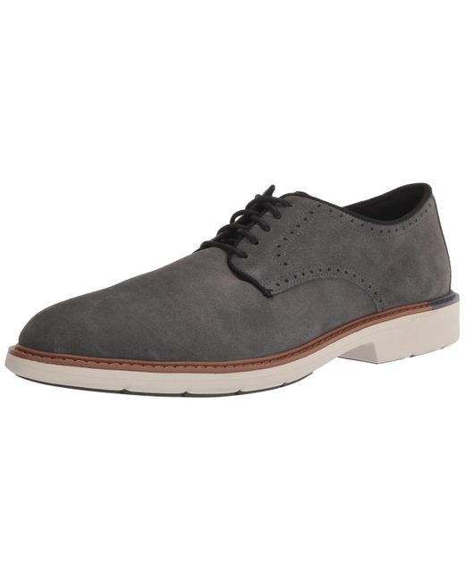 Cole Haan Leather Go-to Plain Toe Oxford in Dark Gray Suede (Gray) for ...