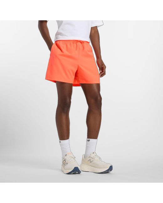 New Balance Red Sport Essentials Short 5" for men