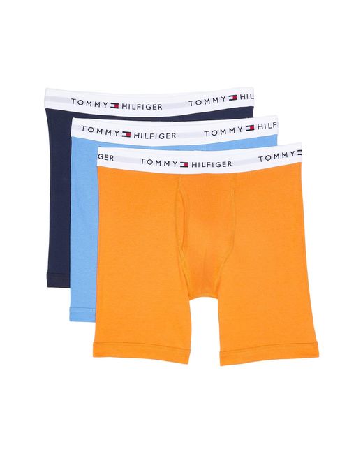 Tommy Hilfiger Orange Underwear Cotton Classics 3-pack Boxer Brief for men
