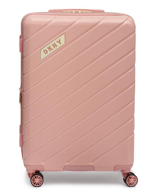DKNY Spinner Hardside Check In Luggage in Pink Lyst