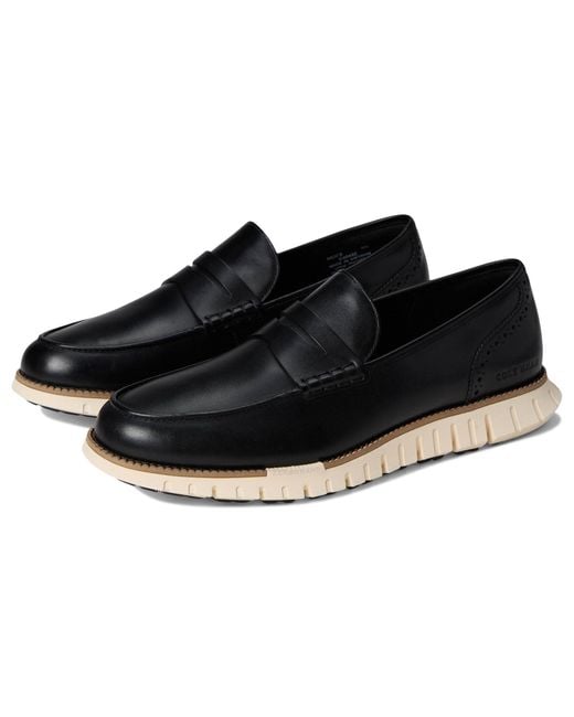 Leather Loafers Men Cole Haan Me Bit Penny Loafers In Black For