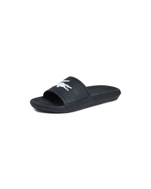 Lacoste Black Mens Croco Slide Sandal for men