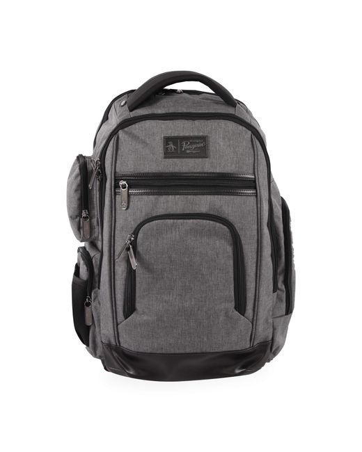 original penguin backpack in black