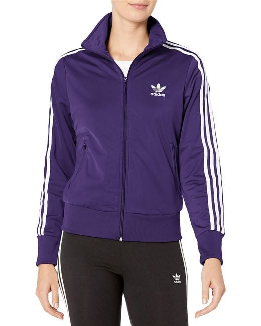 adidas Originals Synthetic Firebird Track Top Jacket in Purple | Lyst