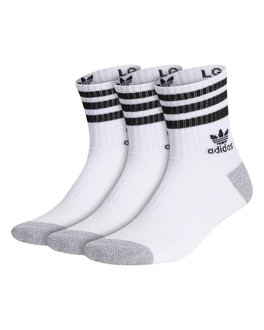 adidas Originals Roller High Quarter Socks in White | Lyst