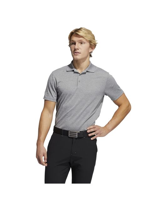 Adidas Gray Golf Performance Primegreen Polo Shirt for men
