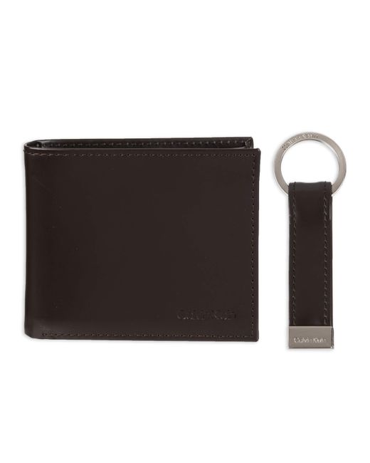 Calvin Klein Black Wallet Sets-minimalist Card Cases for men