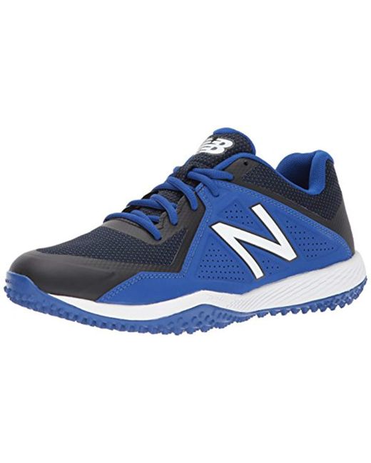 New Balance Blue T4040v4 Turf Baseball Shoe for men