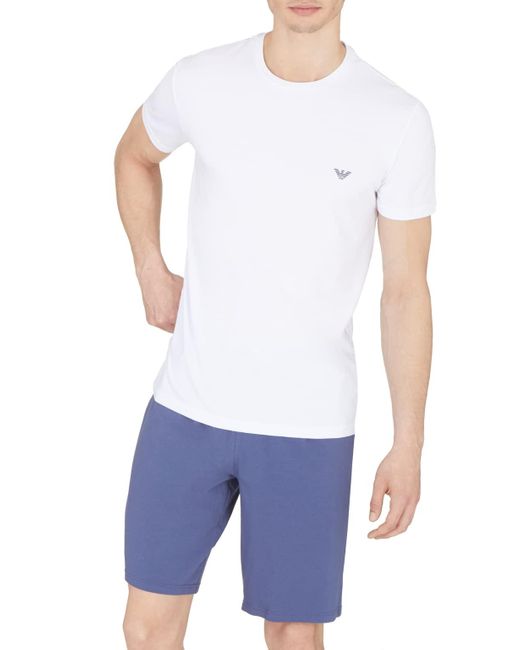 Emporio Armani S Endurance Pajama Set in White für Herren