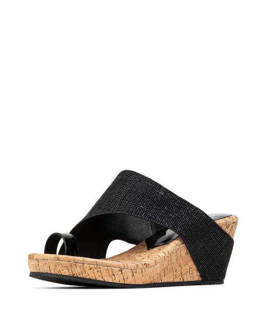 Donald J Pliner Black Donald Pliner Gyer Wedge Sandal