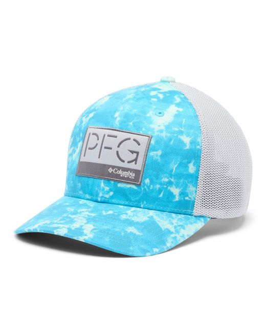 Columbia Blue Pfg Camo Mesh Ball Cap