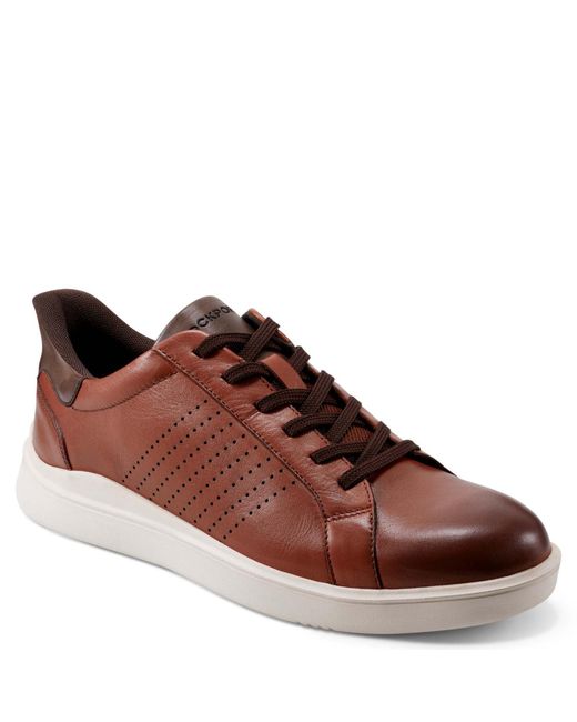 Rockport Brown Tristen Step Activated Lace To Toe Sneaker for men