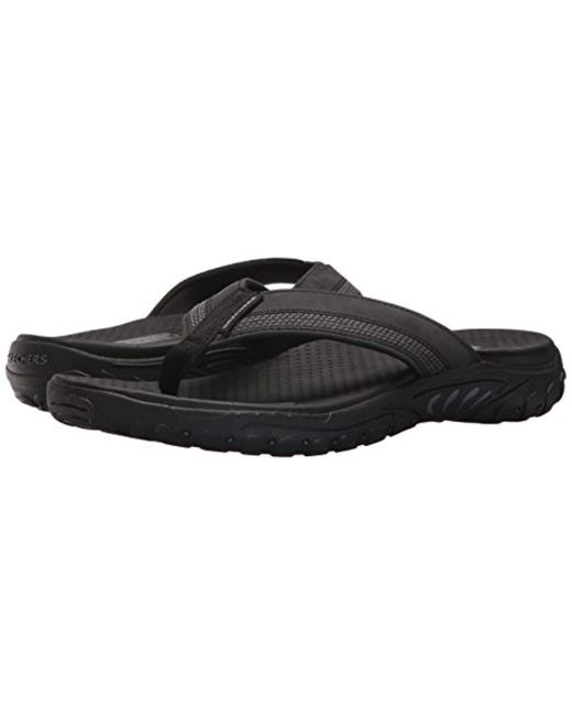 Skechers Relaxed Fit-Reggae-Cobano Flip-flop in Black for Men - Save 36% - Lyst