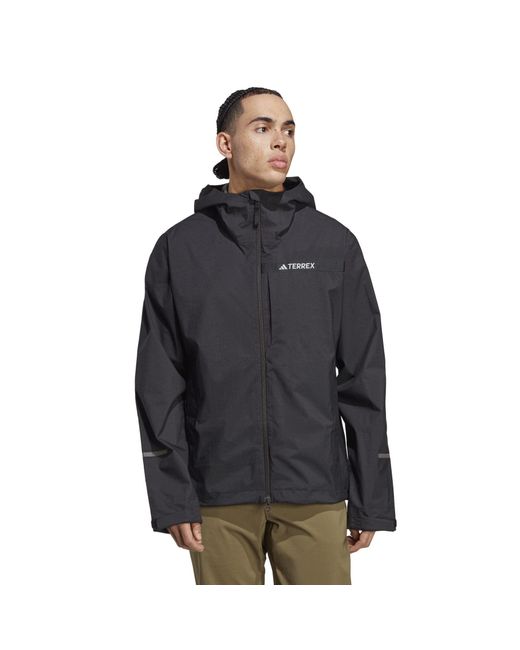Adidas Black Terrex Multi Rain.rdy 2.5-layer Rain Jacket for men