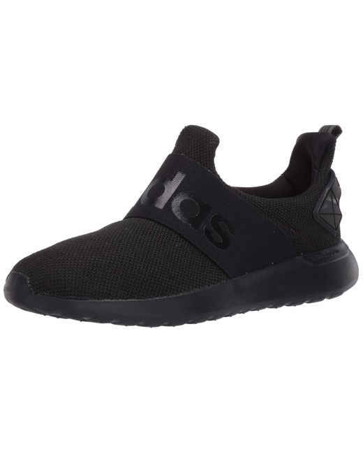 adidas Womens Lite Racer Adapt Running Shoe in Black/Black/Grey (Black) |  Lyst