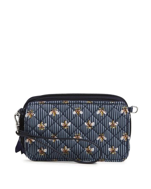 Vera Bradley Cotton All In One Crossbody Purse With Rfid Protection in