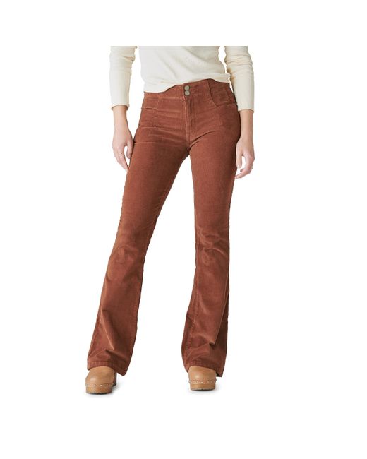Lucky Brand Brown High Rise Stevie Flare Jean