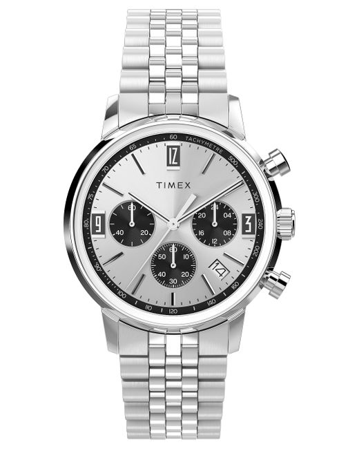 Timex Gray Stainless Steel Bracelet Silver-tone Dial Stainless Steel for men