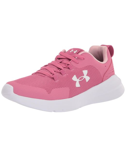 Under Armour Rubber Essential Sneaker, in Pink | Lyst