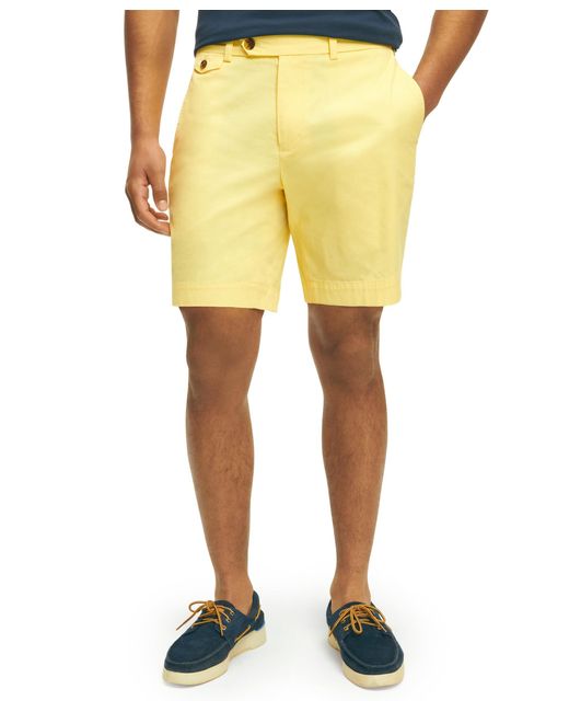 Brooks Brothers Yellow 7" Canvas Poplin Shorts In Supima Cotton for men