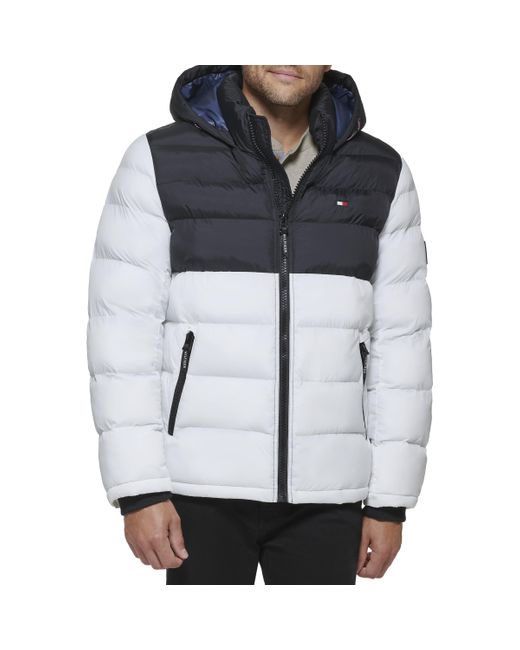 Tommy Hilfiger Gray Hooded Puffer Jacket for men